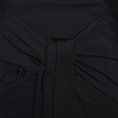 Half High Collar Ruched Bodycon Tank Dress