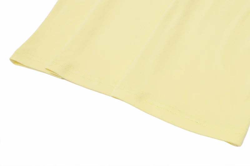 Yellow Slim Sleeveless Backless Halter Long Dress