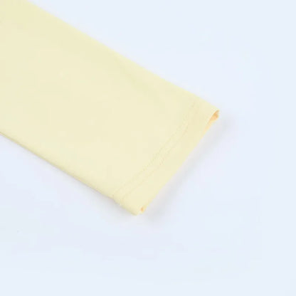 Yellow Ruffled V-Neck Long Sleeve Maxi Dress