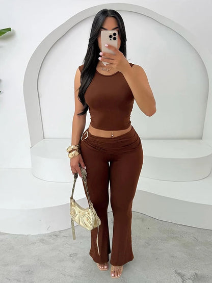 Classic Metal Splice Matching 2 Piece Set Brown