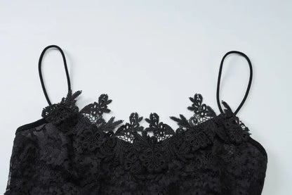 See Through Lace Mesh Backless Mini Dress