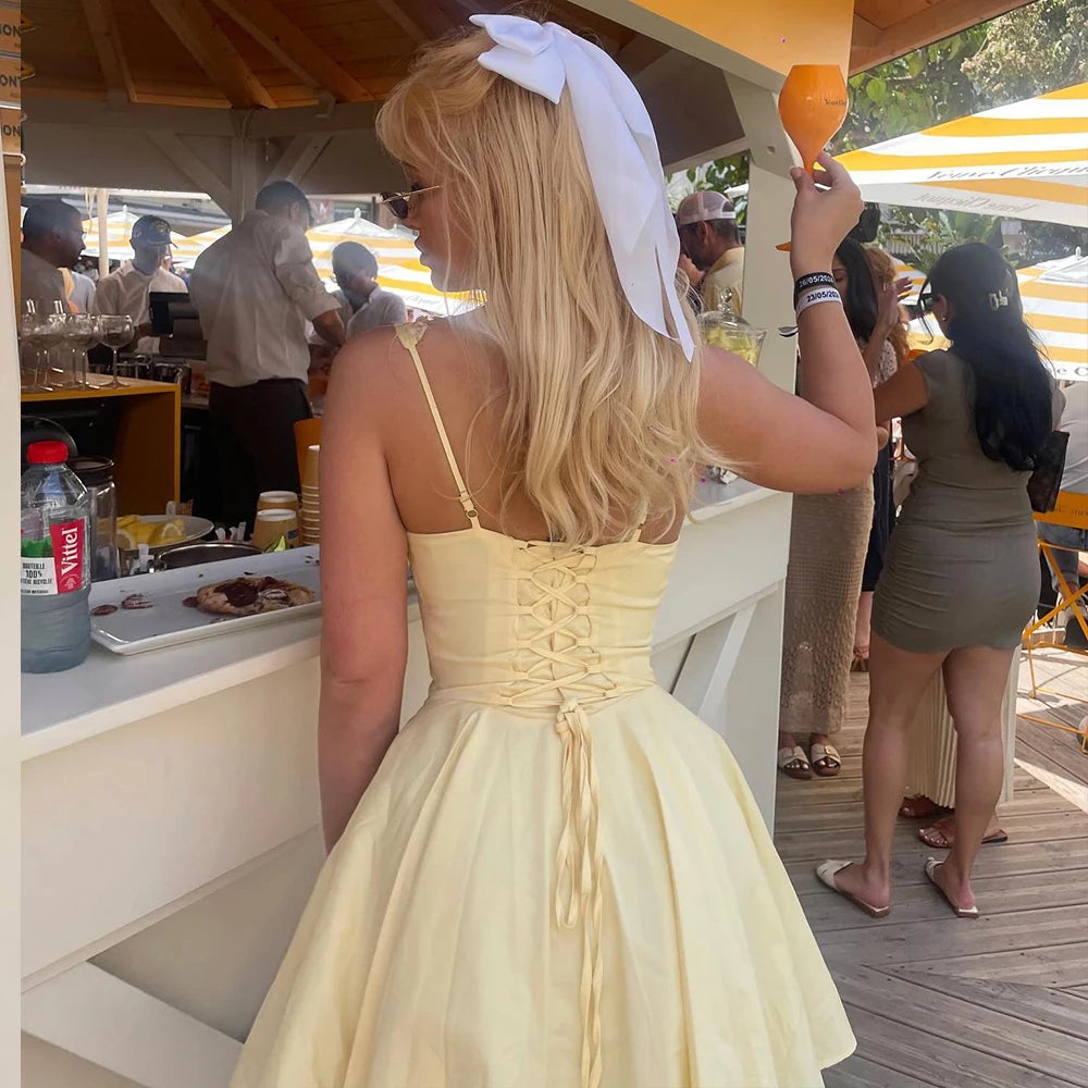 Yellow Mini Dress