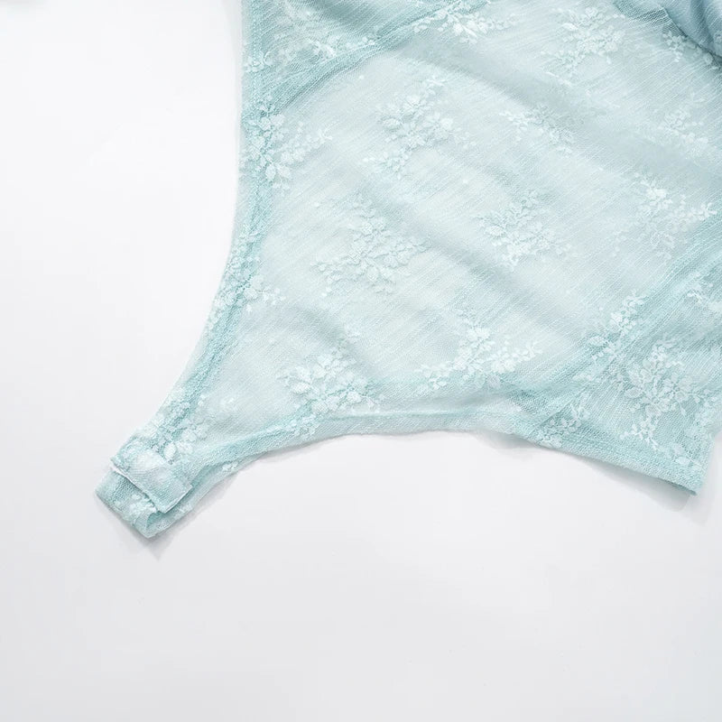 'S Spring And Color Camisole Lace Tight Patchwork Dress Hollow Out See-Through Fishtail Dress