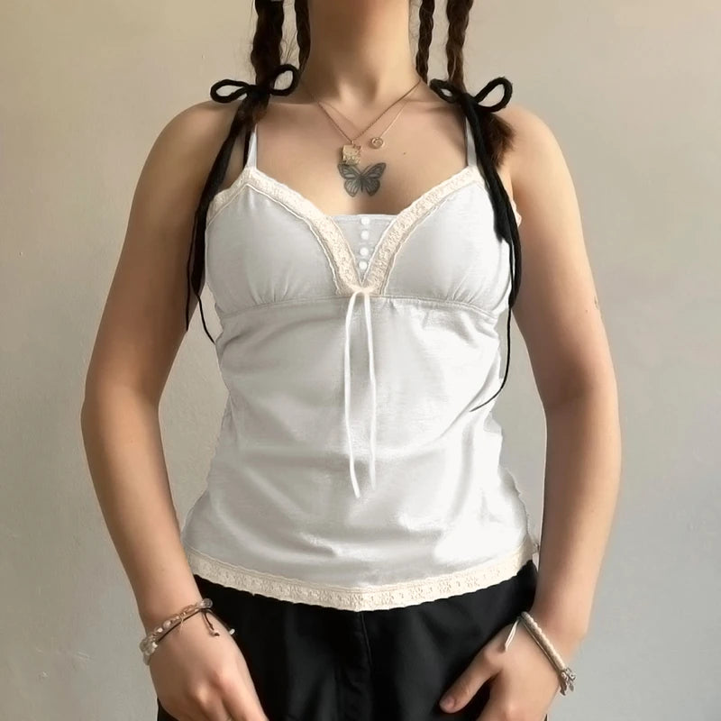 Lace 's Bustiers Backless Sleeveless Top