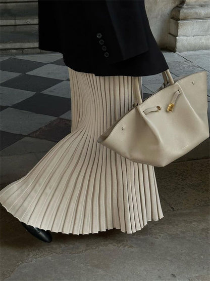 Lace-Up Long Sleeve Knit Maxi Dress