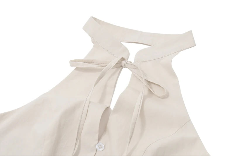 Khaki Sleeveless Slim Fit Vest