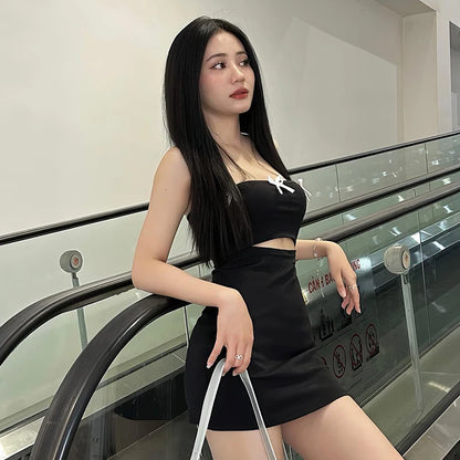 Black A-Line Mini Dress