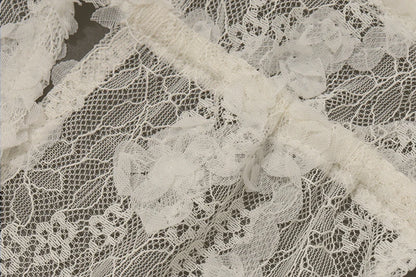 Apricot Lace Off Shoulder Backless Top