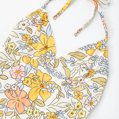 V-Neck Slim Halter Top