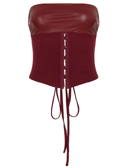 Wine Backless Two Piece Set