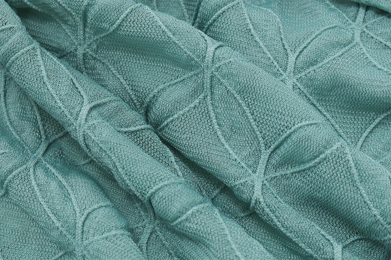 Green Lace Mesh Long Sleeve Shirt