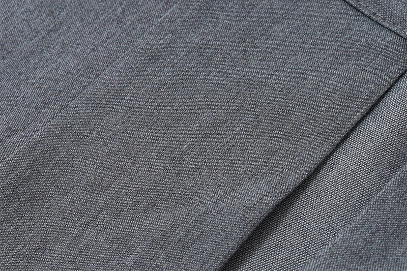 Gray Halter V-Neck Blazer Top