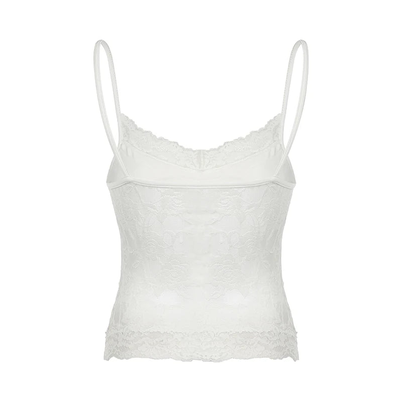 White See Through Lace Top