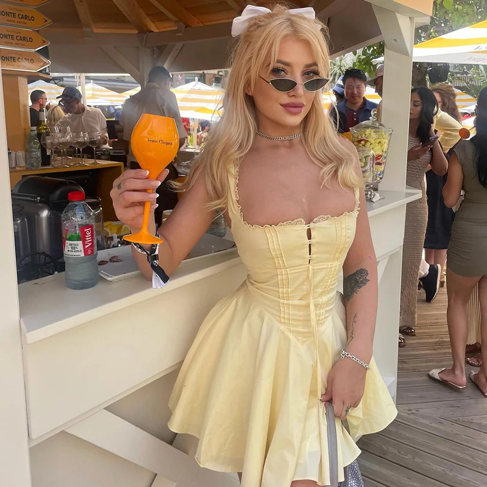 Yellow Mini Dress