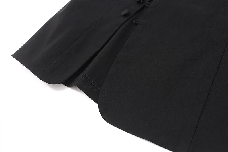 Black Off Shoulder Sleeveless Backless Top