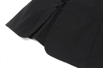 Black Off Shoulder Sleeveless Backless Top