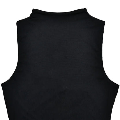 Half High Collar Ruched Bodycon Tank Dress