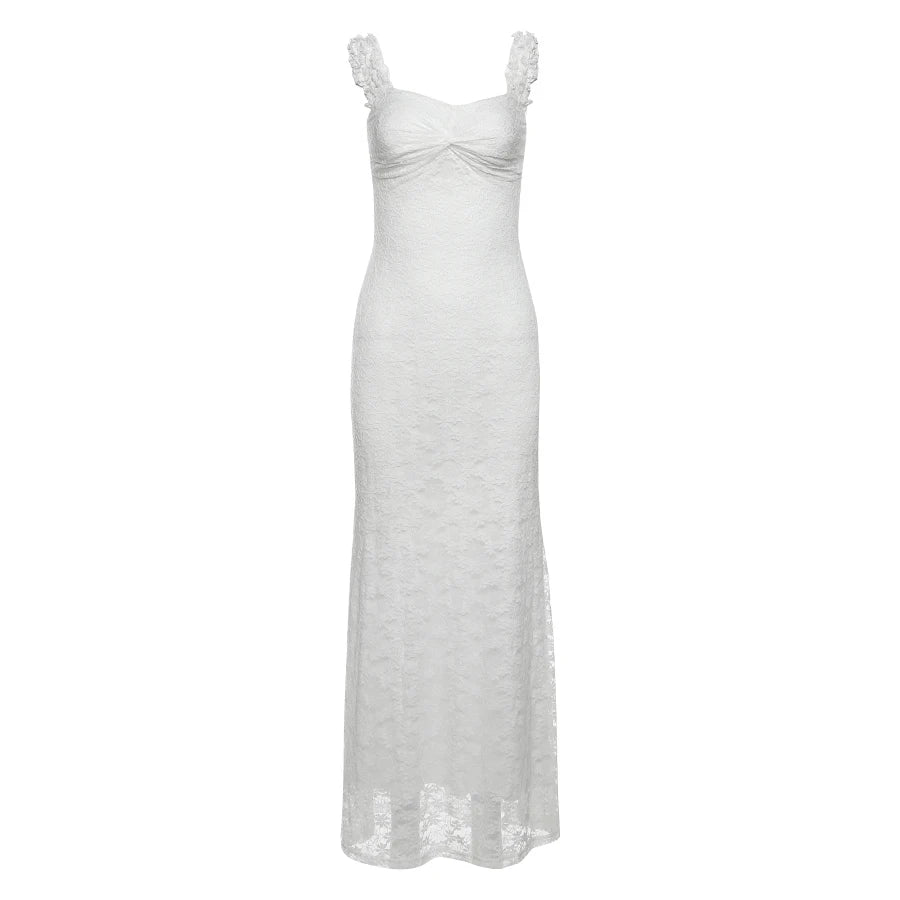 Ruched Backless Bodycon Maxi Dress