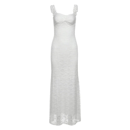 Backless Ruched Bodycon Maxi Dress