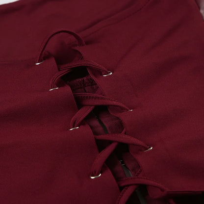 Wine Backless Two Piece Set