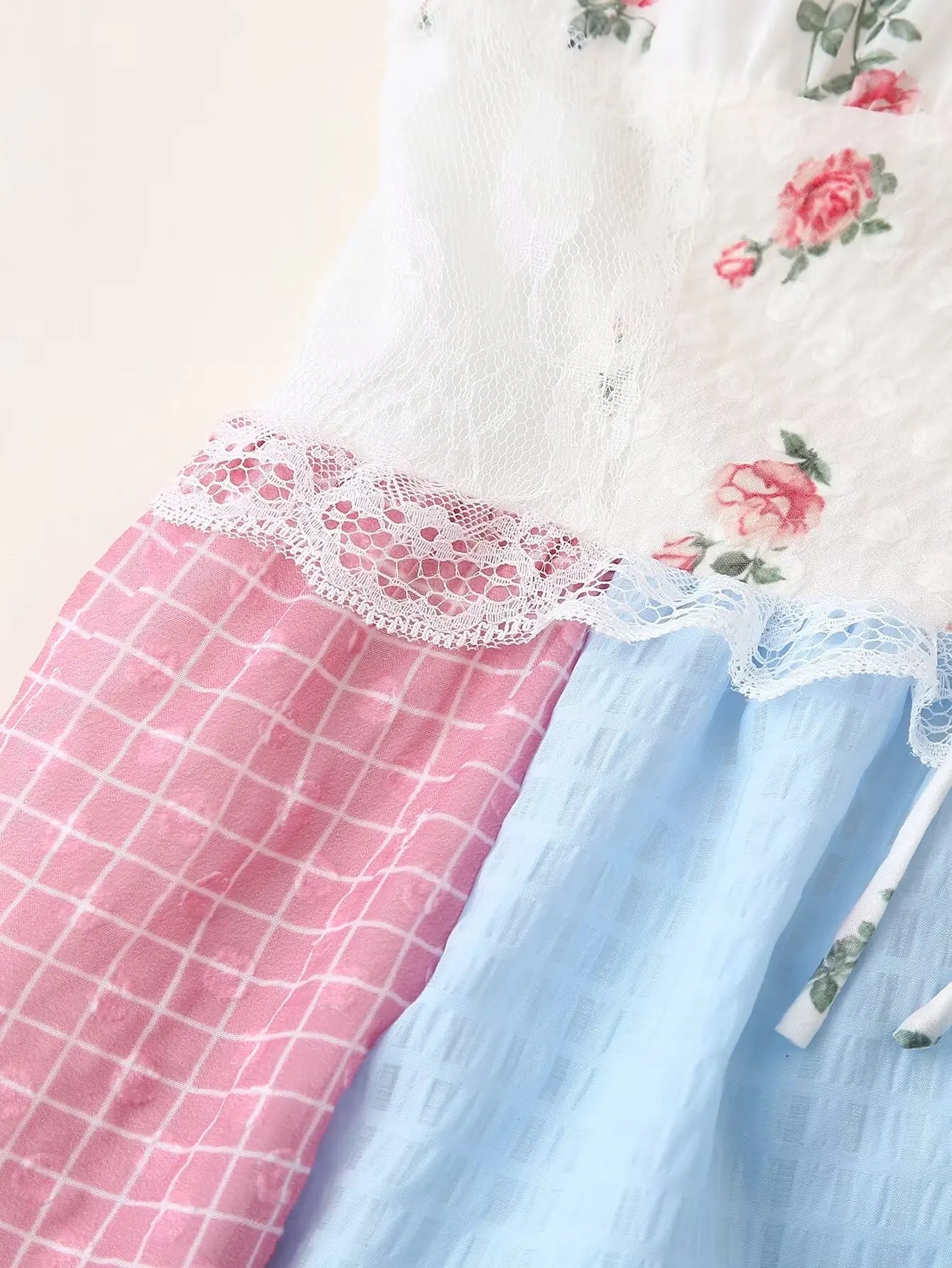 Backless Patchwork Floral Halter Dress Boho Long Dresses Maxi