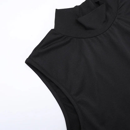 Black Backless Butterfly Detail Maxi Dress