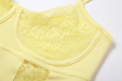 Lace Patchwork Hollow Top