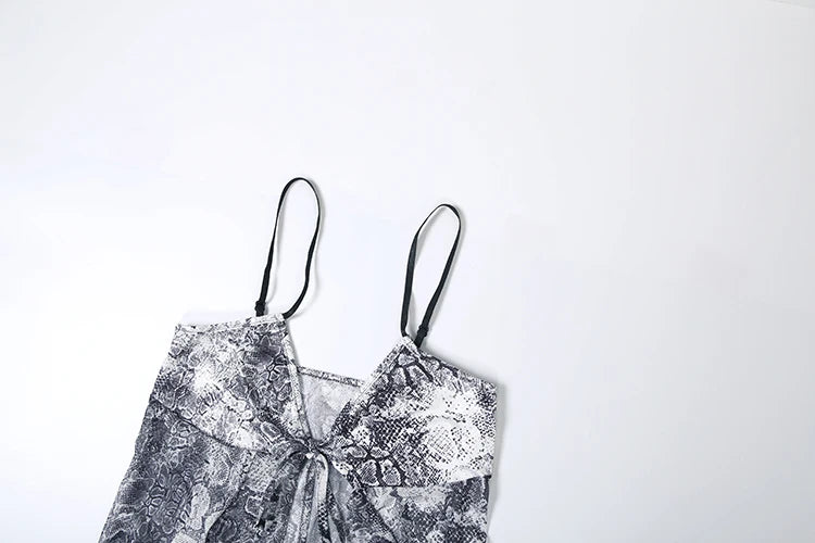 Gray Long Tie-Dye Ruffles Top