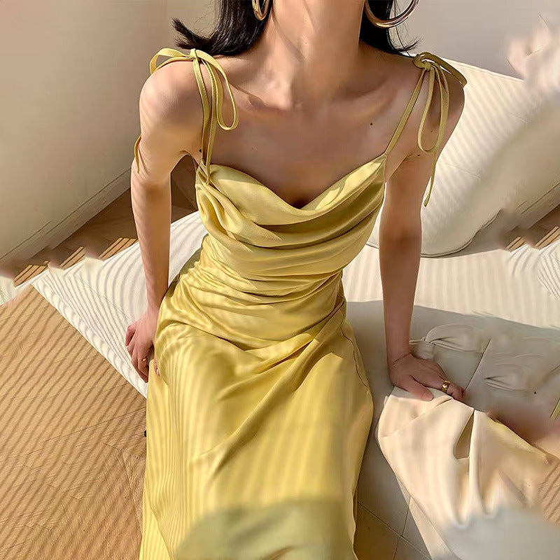 Foreign Trade Women's Suspender Dress