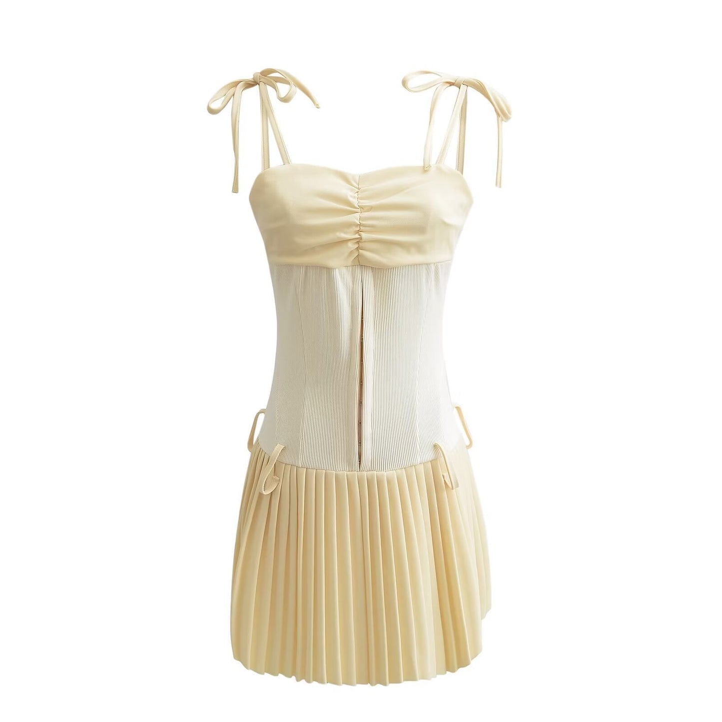 Pure Desire Elegant Stitching Suspenders Dress Women
