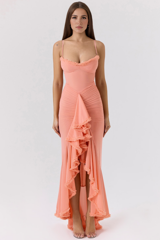 Pink Bodycon Midi Dress