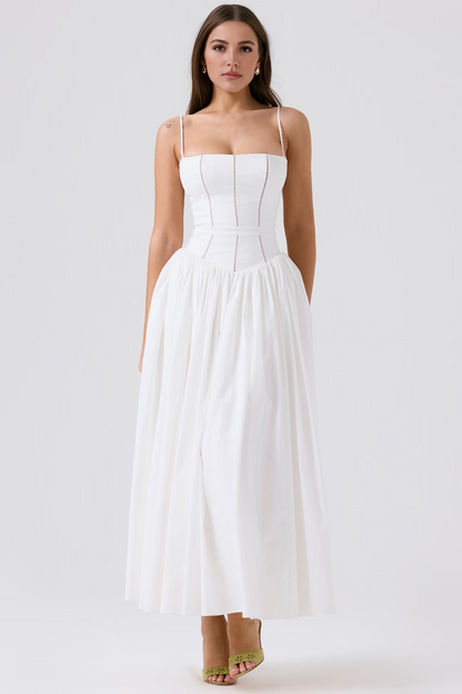 White Midi Dress
