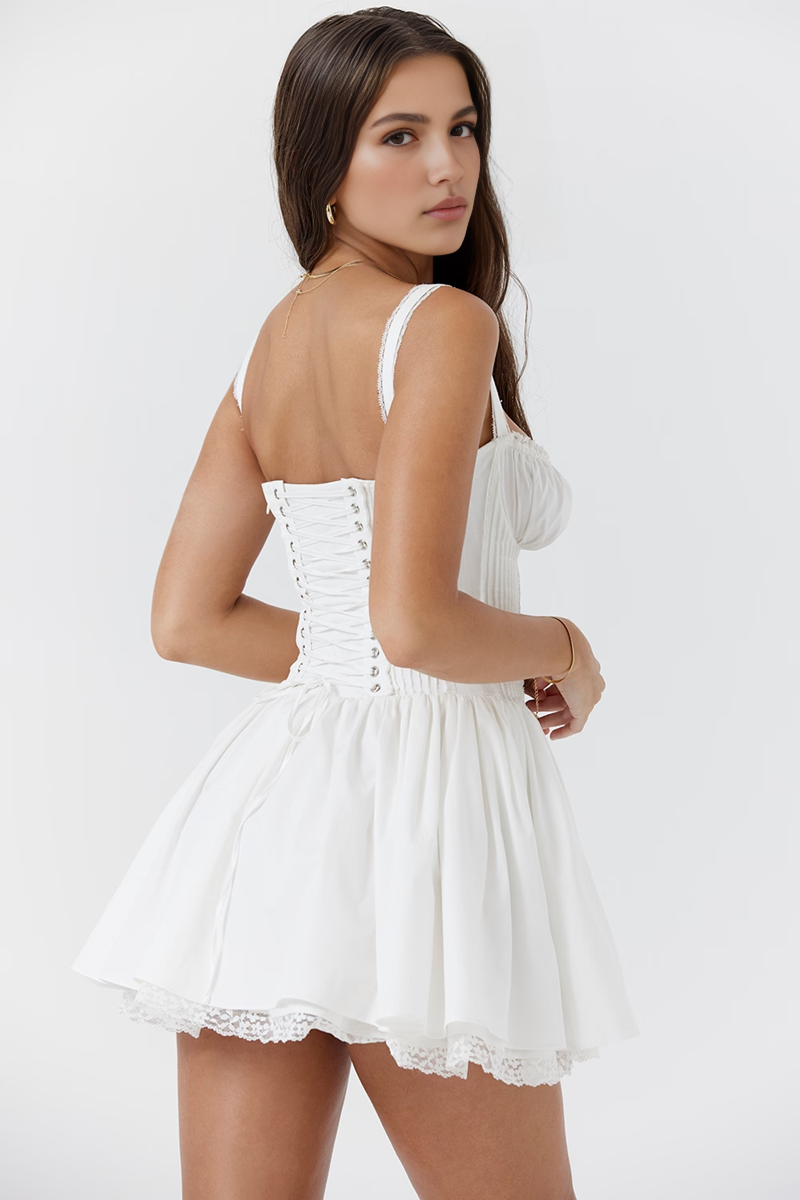 White A-Line Mini Dress